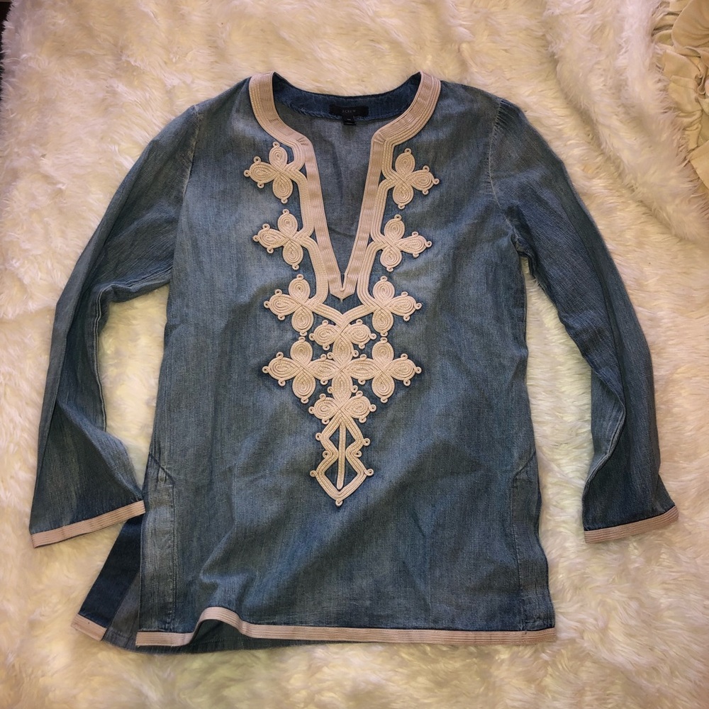 JCrew 00 chambray long sleeve shirt